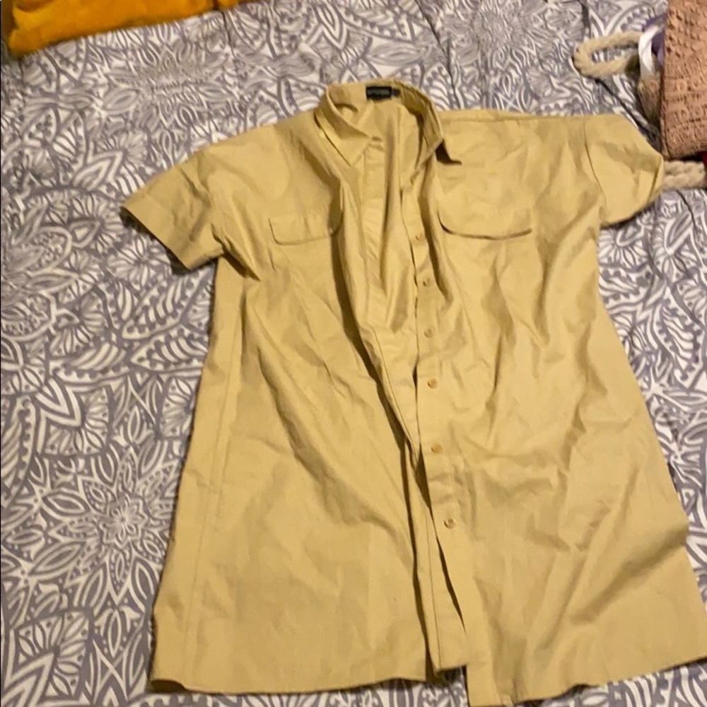 Petite Stone Oversized Utility Shirt